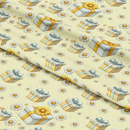Daisy Teddy Bears Pattern 9 Quilting Cotton Fabric