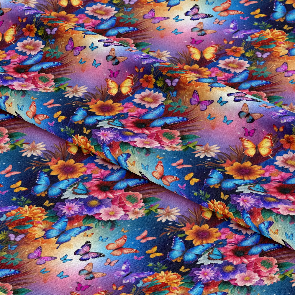 Fantasy Butterflies Pattern 18 Quilting Cotton Fabric