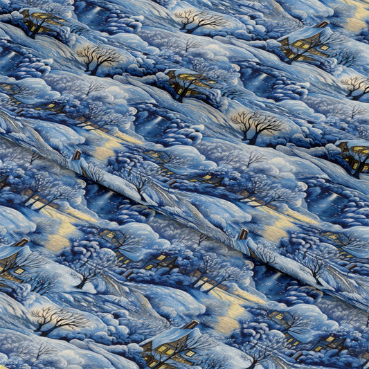 Winter Under the Dawn Pattern 1 Quilting Cotton Fabric