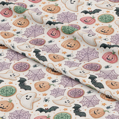 Retro Halloween Pattern 14 Quilting Cotton Fabric