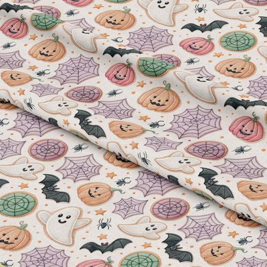 Retro Halloween Pattern 14 Quilting Cotton Fabric
