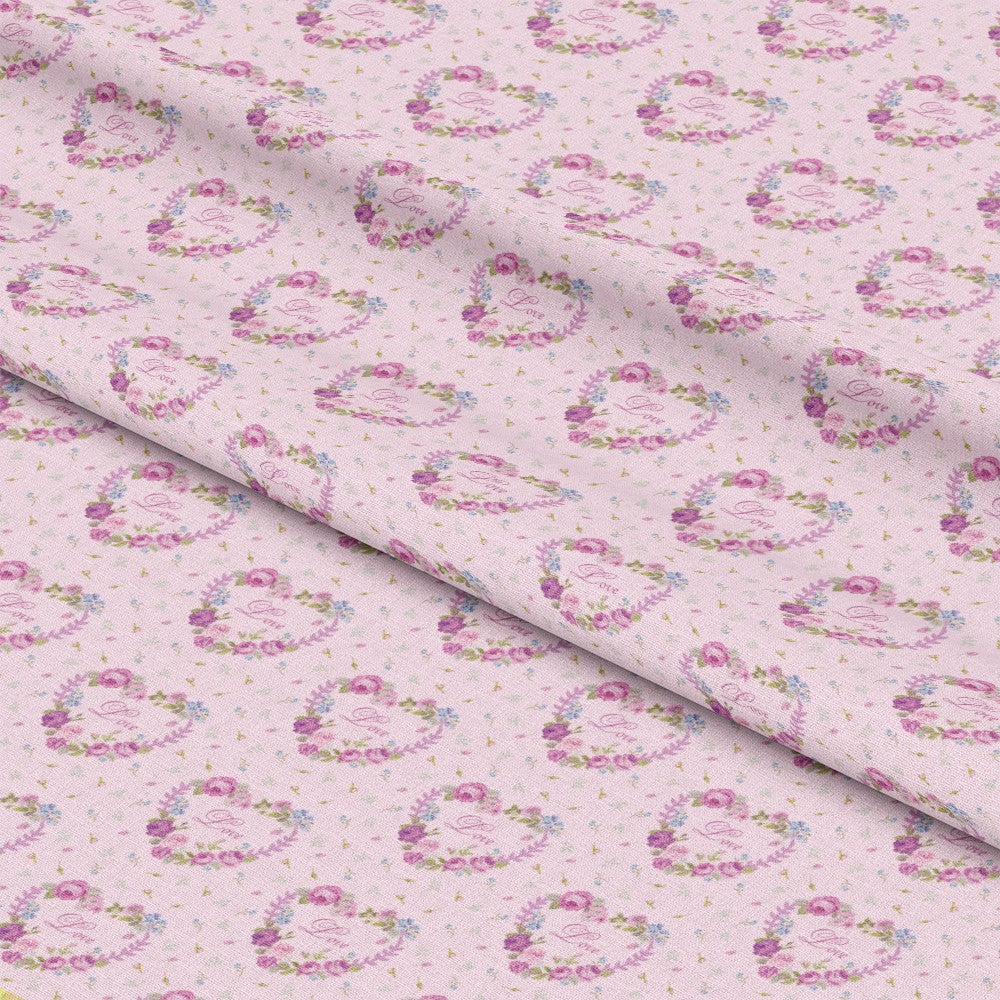 Pink Tea Party Pattern 9 Quilting Cotton Fabric