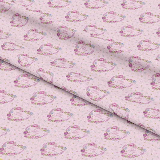 Pink Tea Party Pattern 9 Quilting Cotton Fabric