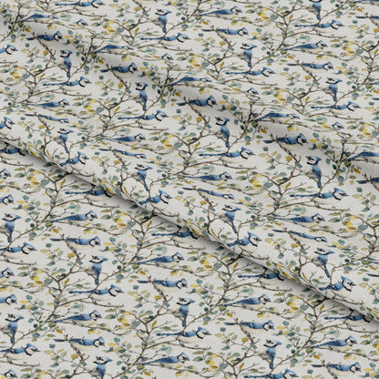 Blue Jay Florals Pattern 3 Quilting Cotton Fabric