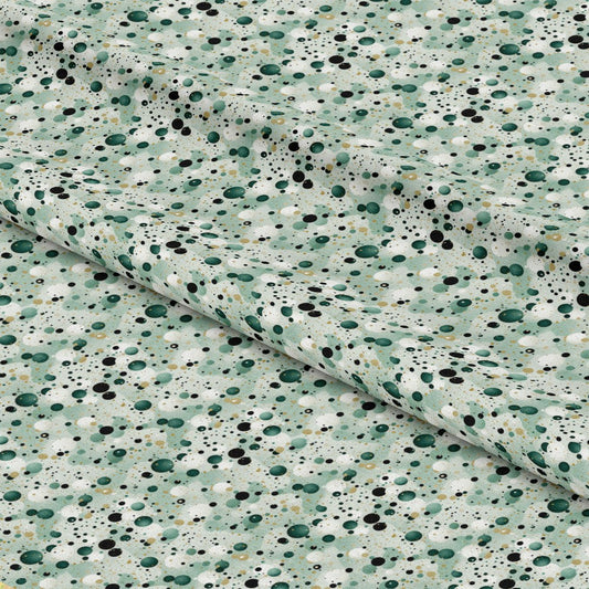 Green Confetti Pattern 3 Quilting Cotton Fabric