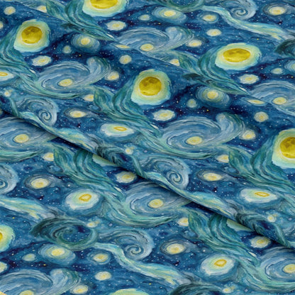Starry Night Pattern 22 Quilting Cotton Fabric
