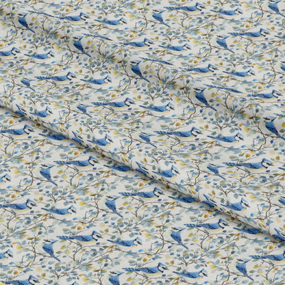 Blue Jay Florals Pattern 5 Quilting Cotton Fabric