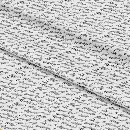 Handwritten Music Pattern 7 Quilting Cotton Fabric