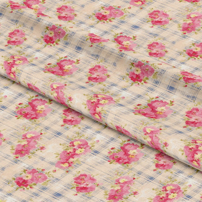 Country Girl Plaid Pattern 4 Quilting Cotton Fabric