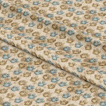 Dog Paws Pattern 17 Quilting Cotton Fabric