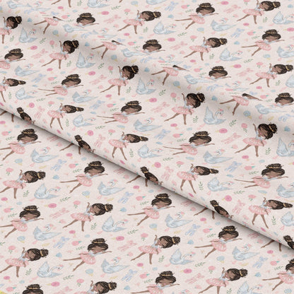 Sweet Ballerina Pattern 3 Quilting Cotton Fabric