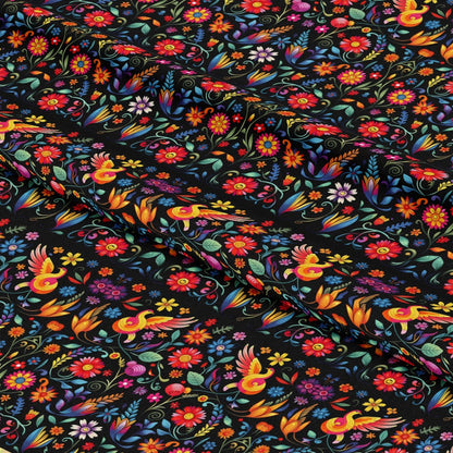 Mexican Floral Fiesta Pattern 3 Quilting Cotton Fabric