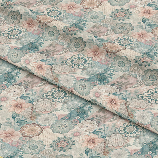 Spring Patchwork Pattern 25 Quilting Cotton Fabric