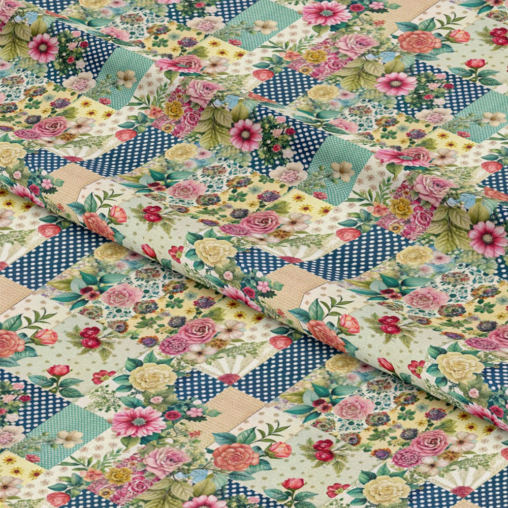 Spring Patchwork Pattern 21 Quilting Cotton Fabric