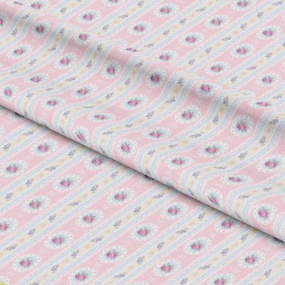 Pink Tea Party Pattern 12 Quilting Cotton Fabric