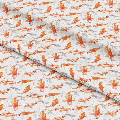 Watercolor Fish Pattern 12 Quilting Cotton Fabric