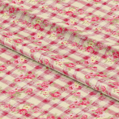 Country Girl Plaid Pattern 13 Quilting Cotton Fabric