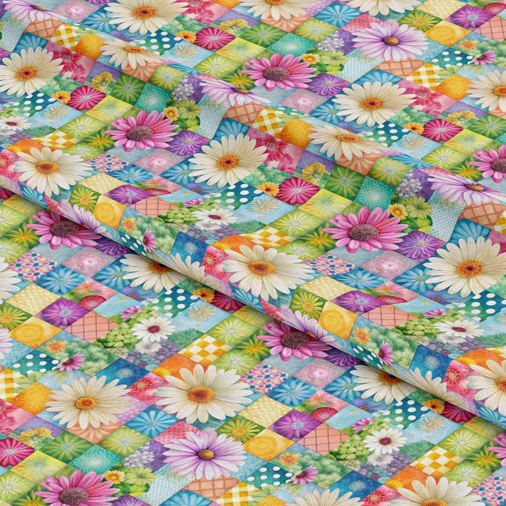 Spring Patchwork Pattern 31 Quilting Cotton Fabric
