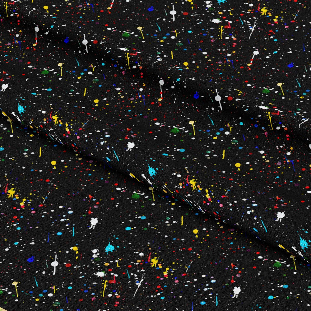 Glitter Paint Splatter Pattern 13 Quilting Cotton Fabric