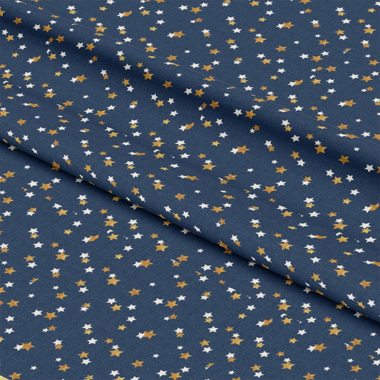 Navy and Gold Celebration Pattern 6 Quilting Cotton Fabric