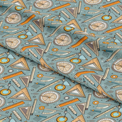 Back to School Pattern 25 Quilting Cotton Fabric