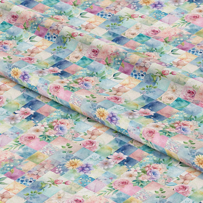 Spring Patchwork Pattern 23 Quilting Cotton Fabric