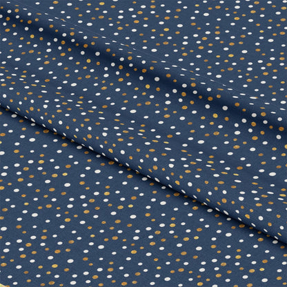 Navy and Gold Celebration Pattern 1 Quilting Cotton Fabric