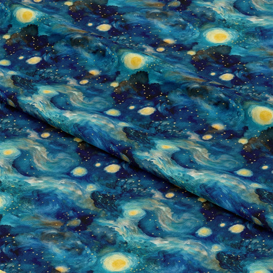 Starry Night Pattern 10 Quilting Cotton Fabric