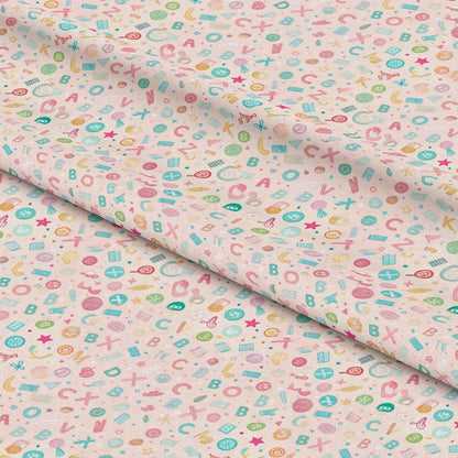 Back to School Pattern 2 Quilting Cotton Fabric