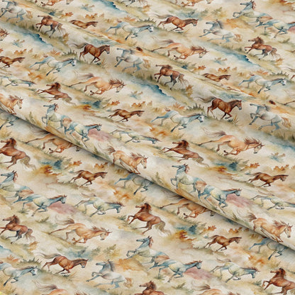 Wild Horses Pattern 26 Quilting Cotton Fabric