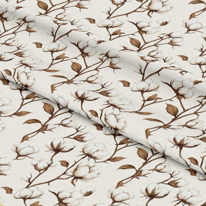 Raw White Cotton Pattern 11 Quilting Cotton Fabric