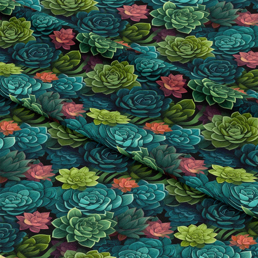 Succulents Pattern 5 Quilting Cotton Fabric