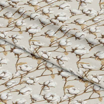Raw White Cotton Pattern 10 Quilting Cotton Fabric