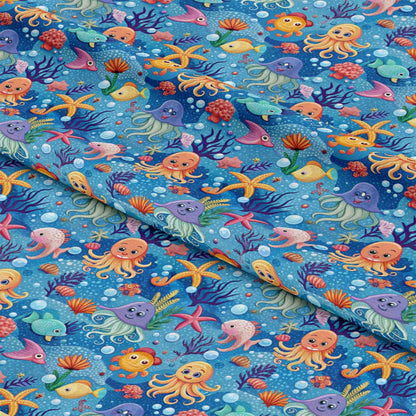 Magical Sea Pattern 13 Quilting Cotton Fabric