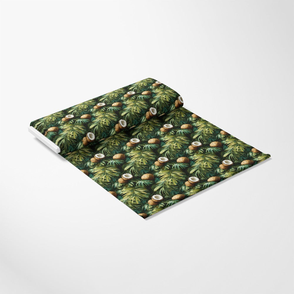 Coconut Jungle Leaves Pattern 8 Quilting Cotton Fabric