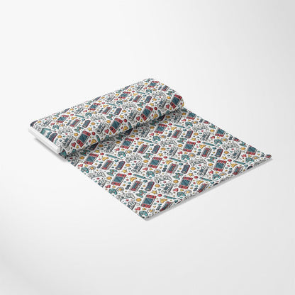 Modern Gamer Controllers Pattern 6 Quilting Cotton Fabric