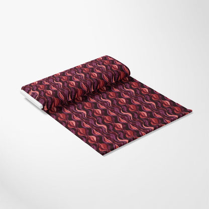 Burgundy Abstract Pattern 13 Quilting Cotton Fabric