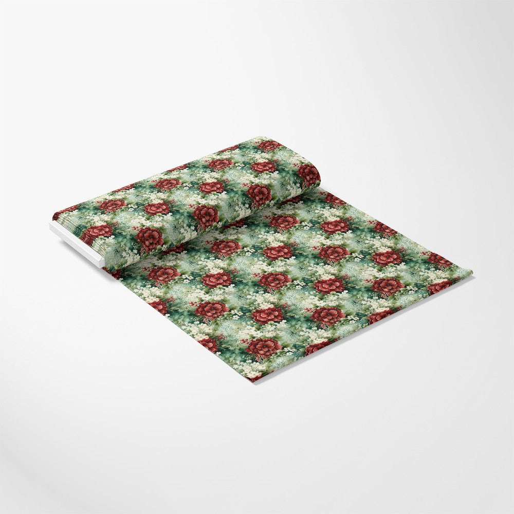 Christmas Florals Pattern 17 Quilting Cotton Fabric