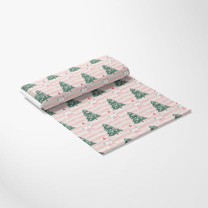 Sweet Pink Christmas Pattern 6 Quilting Cotton Fabric