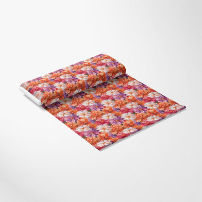 Realistic Flower Patch Pattern 4 Quilting Cotton Fabric
