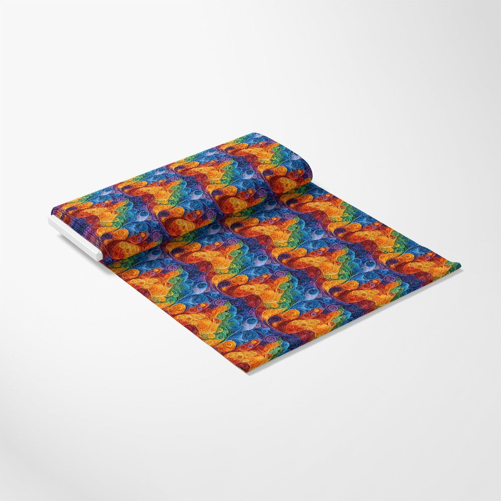 Abstract Paper Quilling Pattern 7 Quilting Cotton Fabric