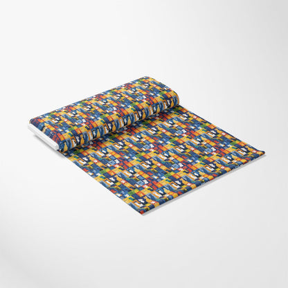 Cat Patchwork Pattern 9 Quilting Cotton Fabric