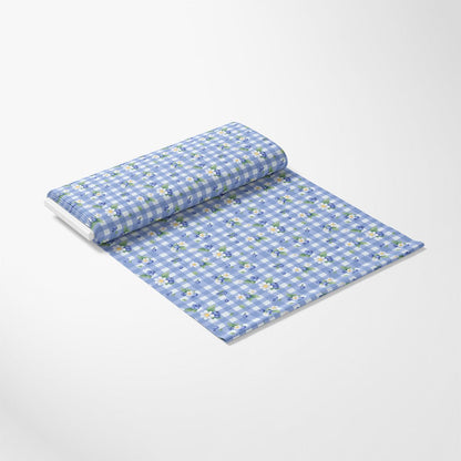 Berries with Flowers Gingham Pattern 12 Quilting Cotton Fabric