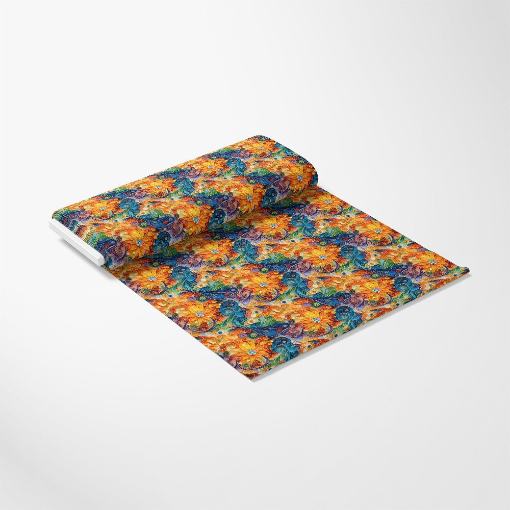 Abstract Paper Quilling Pattern 9 Quilting Cotton Fabric