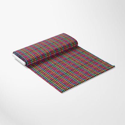 Neon Gingham Pattern 15 Quilting Cotton Fabric