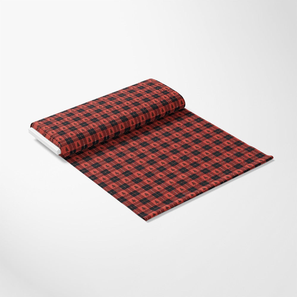Classic Red and Black Buffalo Plaid Pattern 5 Quilting Cotton Fabric