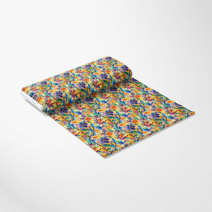 Vibrant Abstract Floral Art Pattern 7 Quilting Cotton Fabric