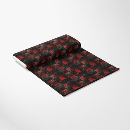 Red and Black Grunge Pattern 11 Quilting Cotton Fabric