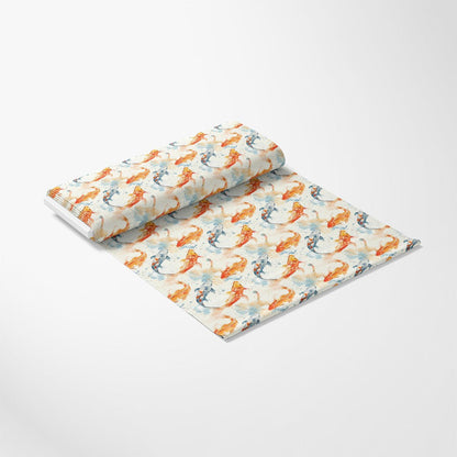 Watercolor Fish Pattern 13 Quilting Cotton Fabric