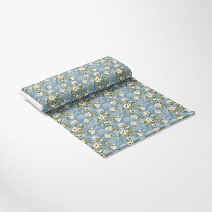 Vintage Farmhouse Blue Pattern 14 Quilting Cotton Fabric
